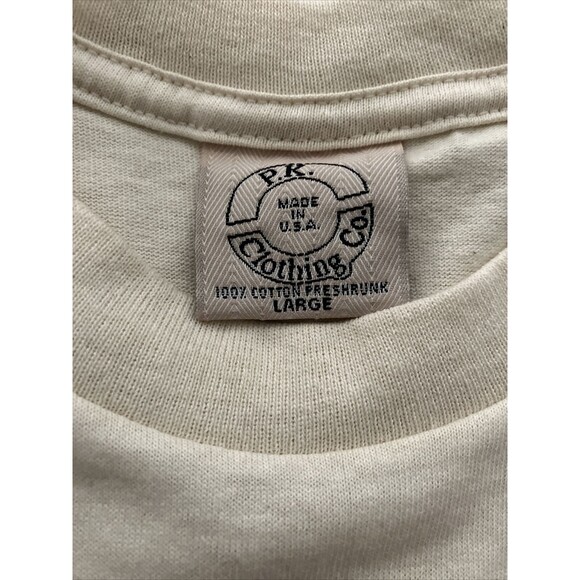 Country Genuine Antique Farmer Shirt Size L Beige Been There Done That USA - Picture 4 of 6